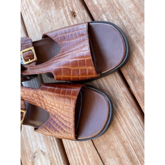 Kelly Scott Women Block Heel Sandals Size 9W - Picture 5 of 6